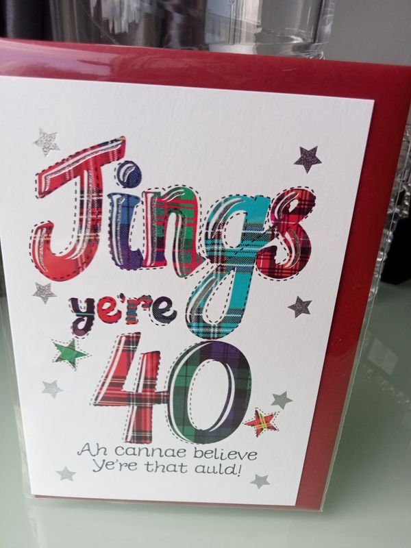 Jings ye&#39;re 40