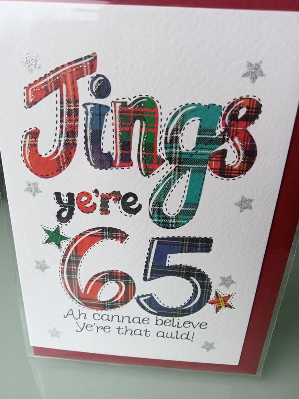 Jings ye&#39;re 65