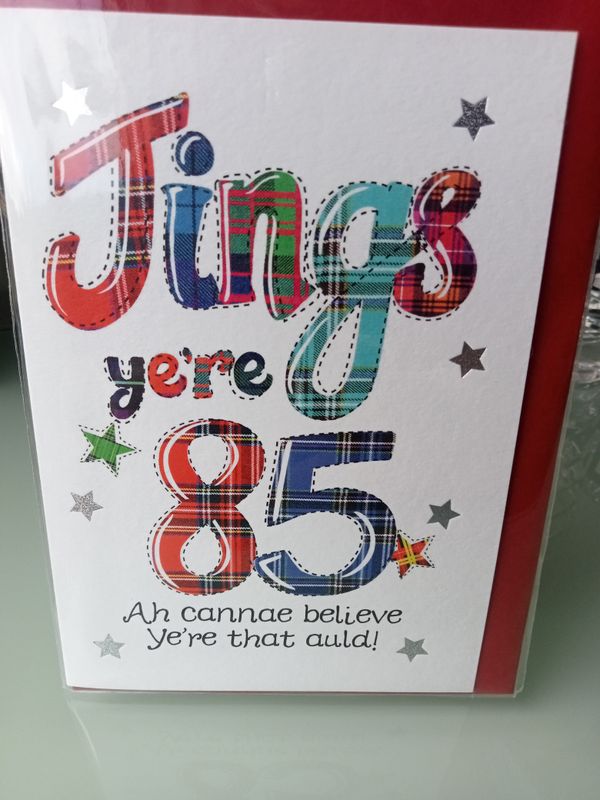 Jings ye&#39;re 85
