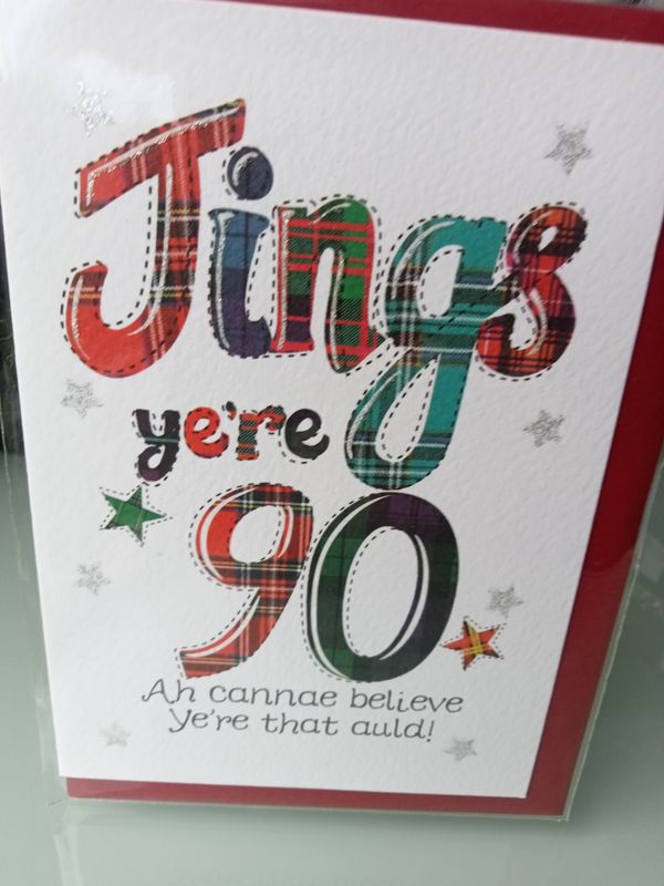 Jings ye&#39;re 90