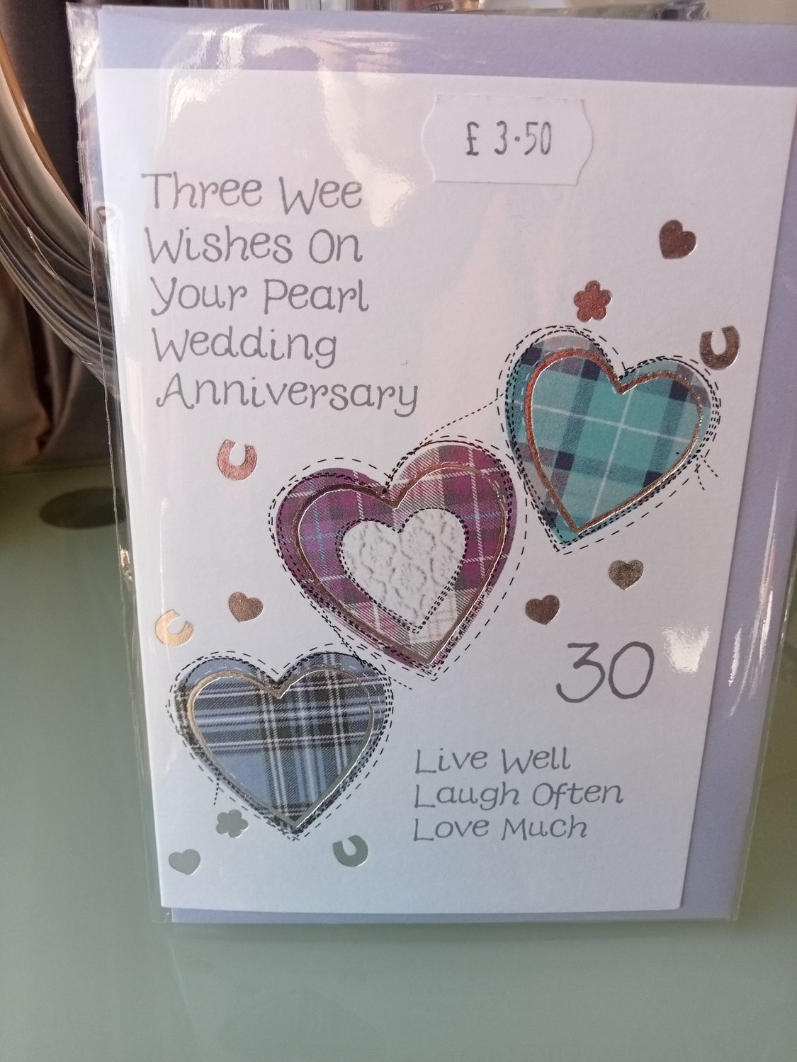 Pearl Wedding Three Hearts