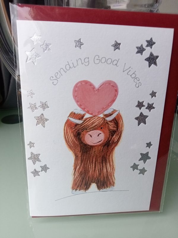 Sending Good Vibes Coo with Heart