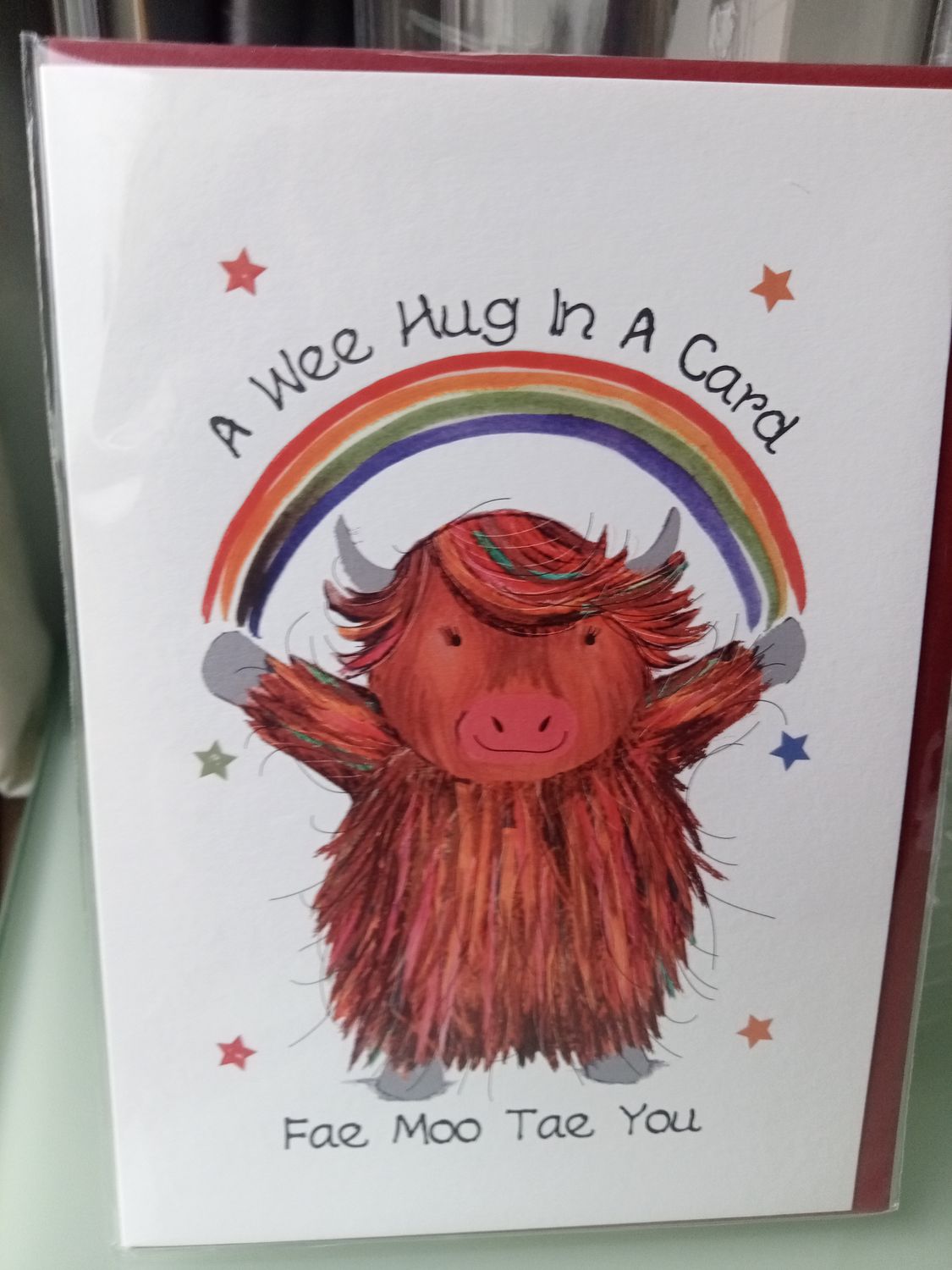 A Wee Hug in a Card Fae Moo Tae You
