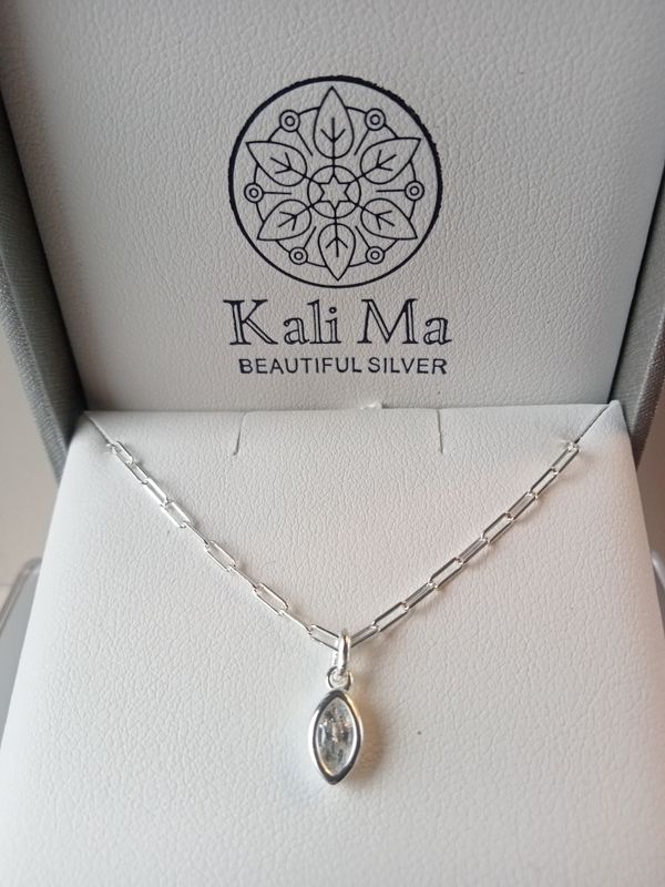Kali Ma CZ Marquis on a Cable Chain
