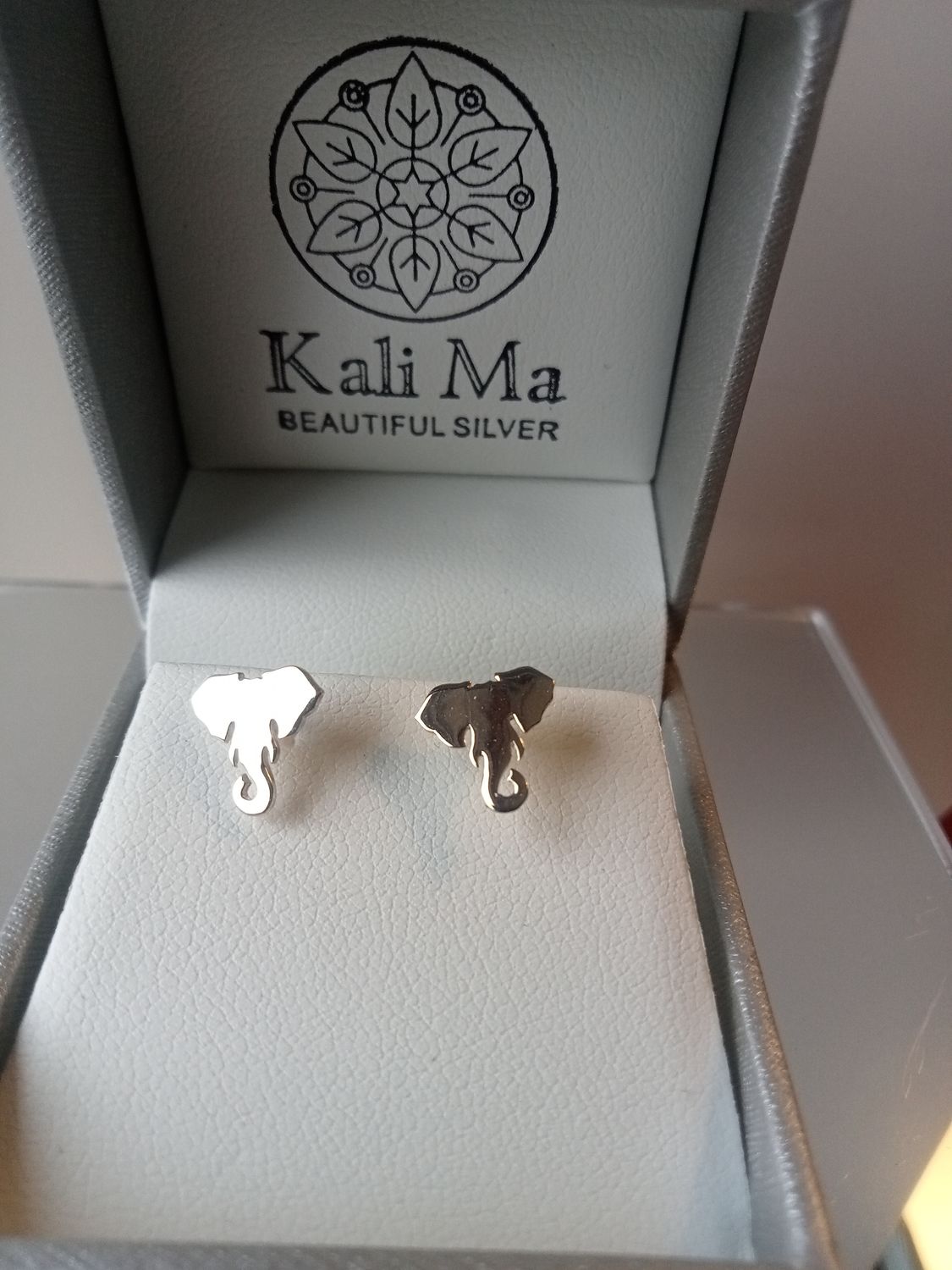 Kali Ma Elephant Head Silhouette Studs
