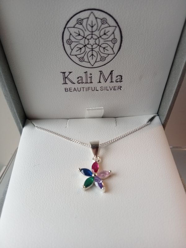 Kali Ma Pastel flower pendant