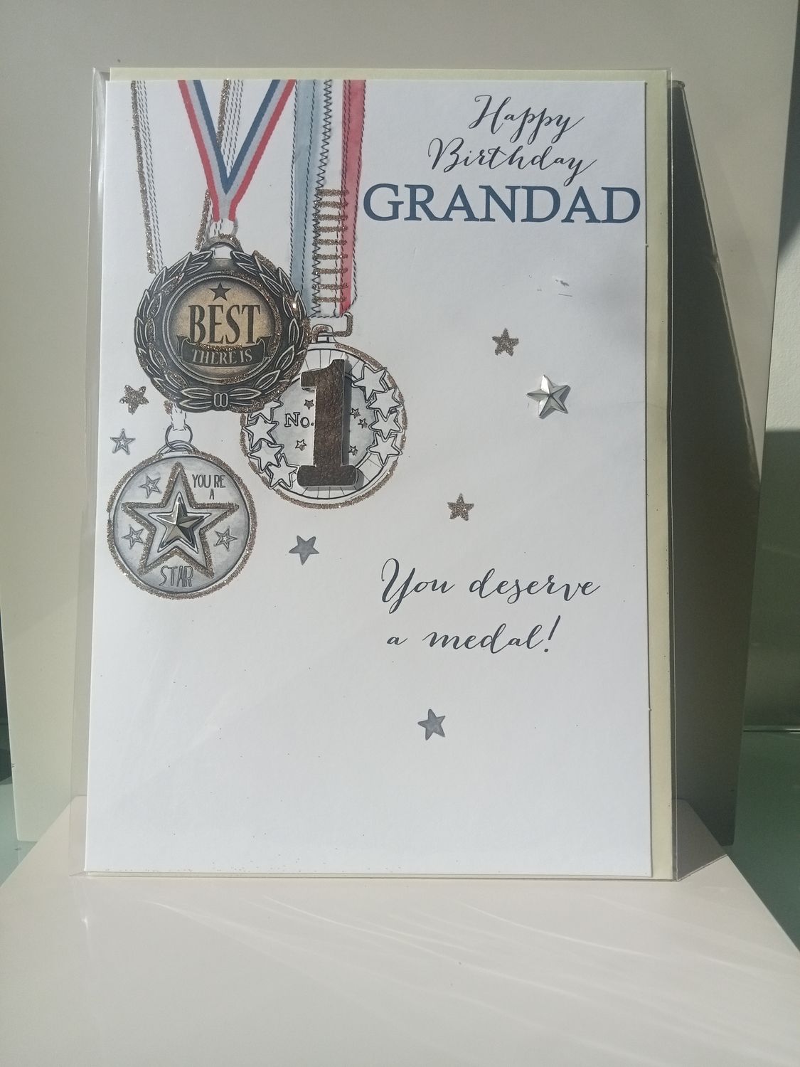 Happy Birthday Grandad you deserve a medal