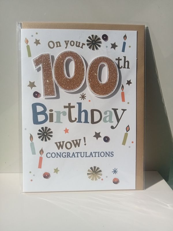 On your 100th Birthday Wow! Congratulations