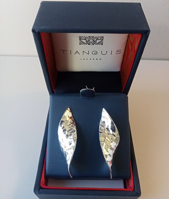 Tianguis Jackson Hammered Twist earrings