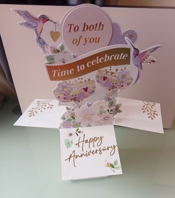 Happy Anniversary Clever Cube Card