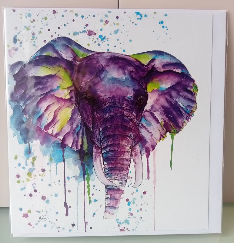 Blank Card - Elephant