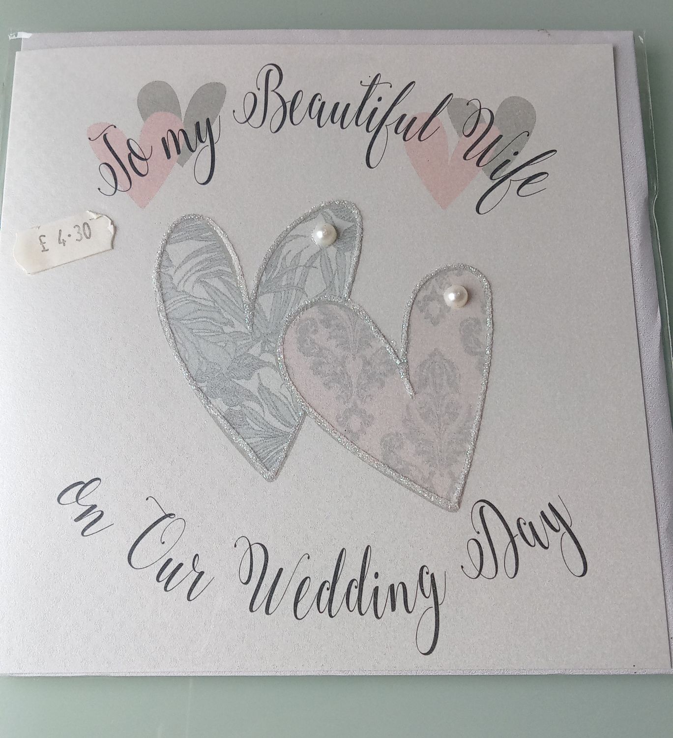 To my beautiful wife on your wedding day.
