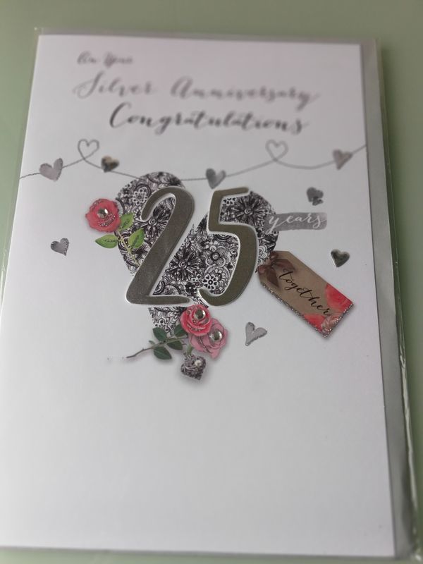 On your Silver Anniversary Congratulations 25