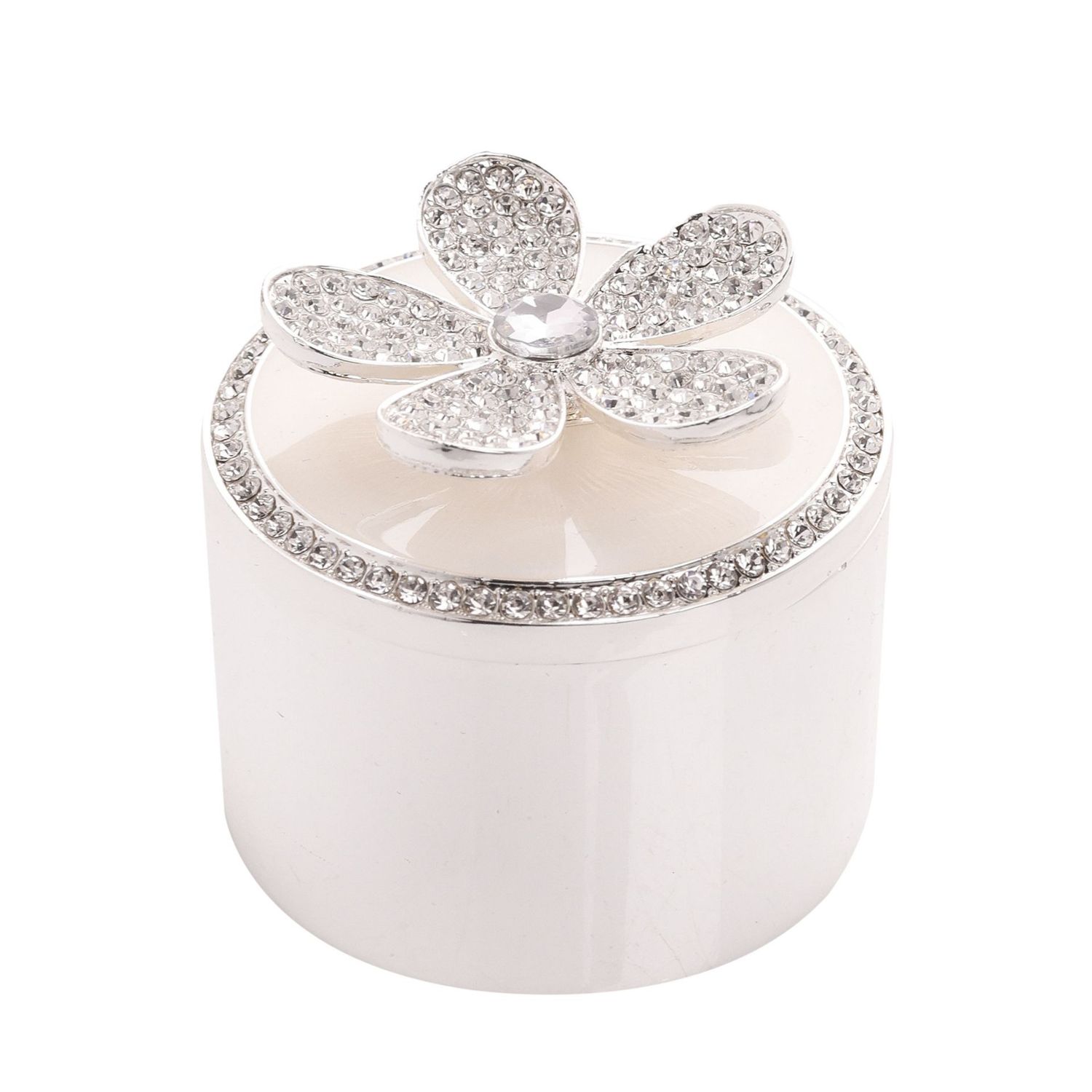 Sophia Classic Jewelled Flower Trinket Box