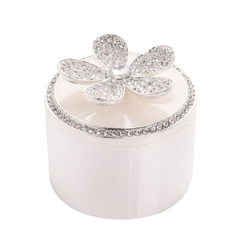 Sophia Classic Jewelled Flower Trinket Box