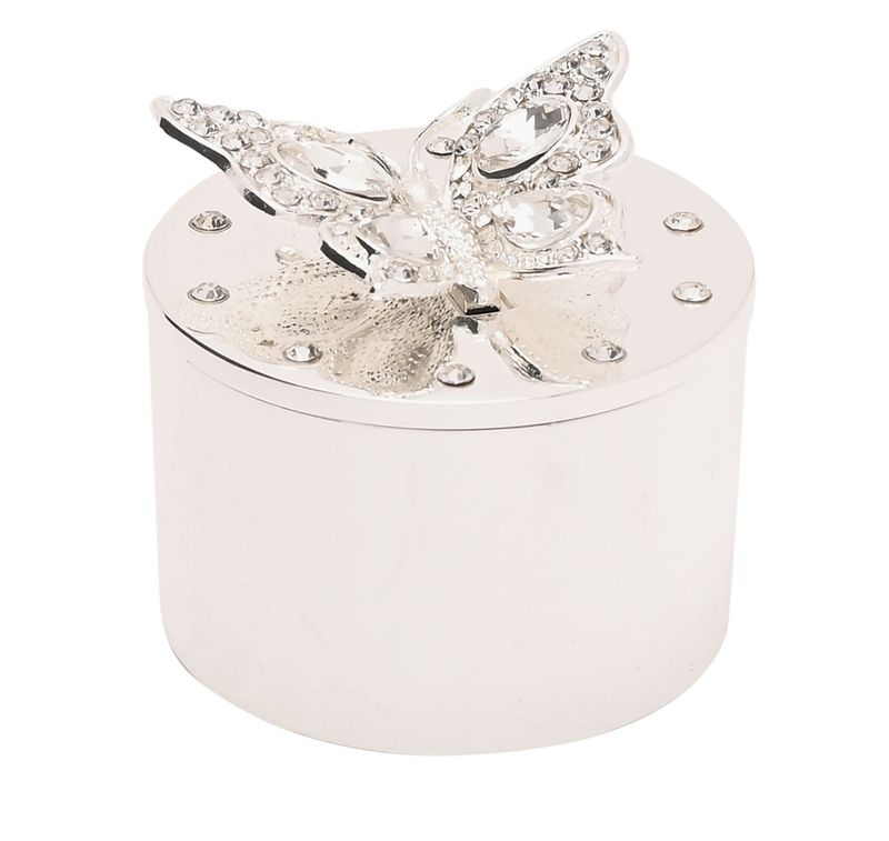 Sophia 2 inch Trinket Box with Butterfly