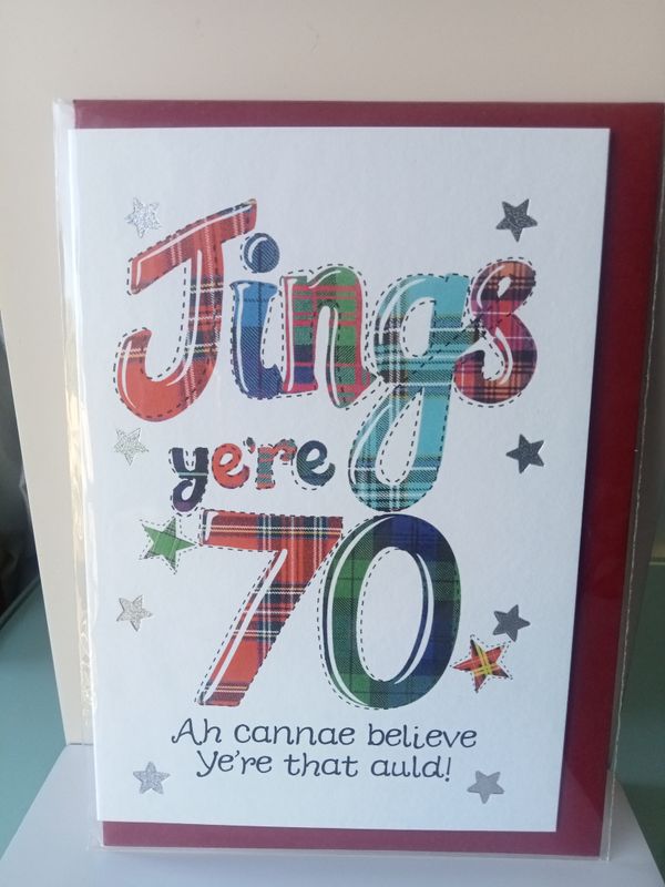 Jings ye&#39;re 70