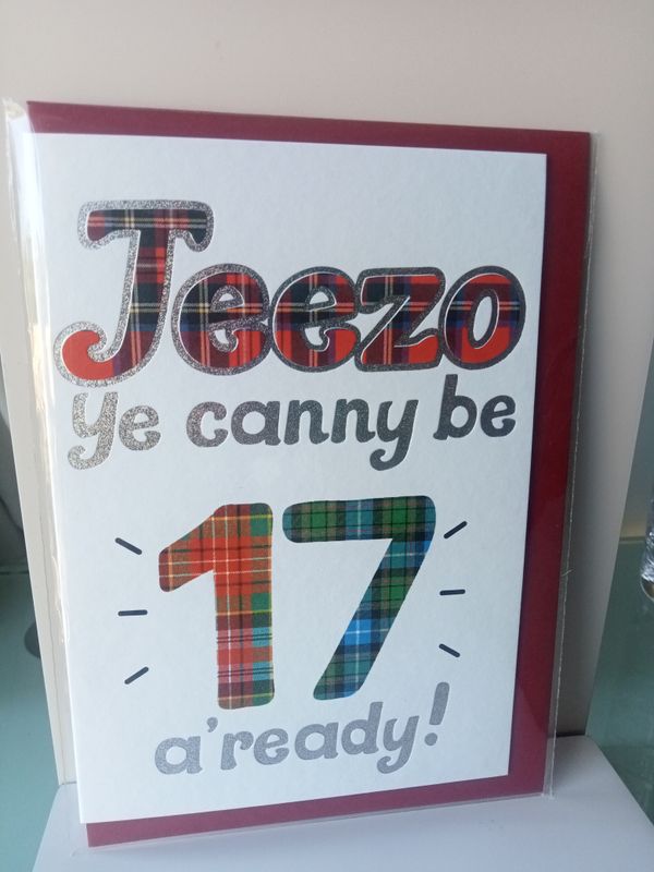 Jeezo ye canny be 17