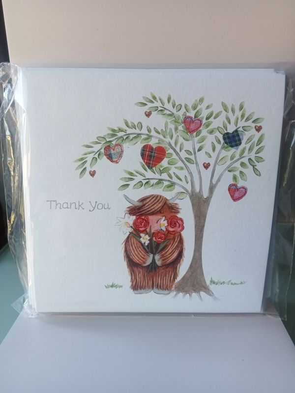 Pack of 6 Thank You cards