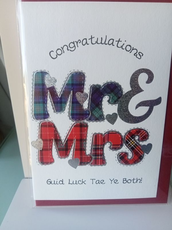 Wedding Mr and Mrs card