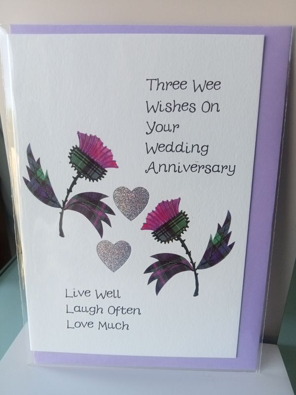 Three Wee Wishes on your anniversary