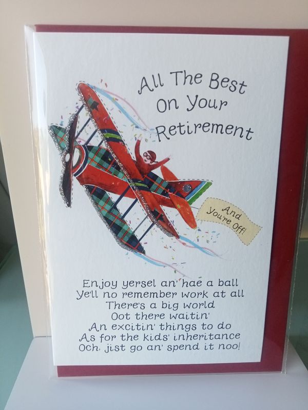 All the best on your retirement