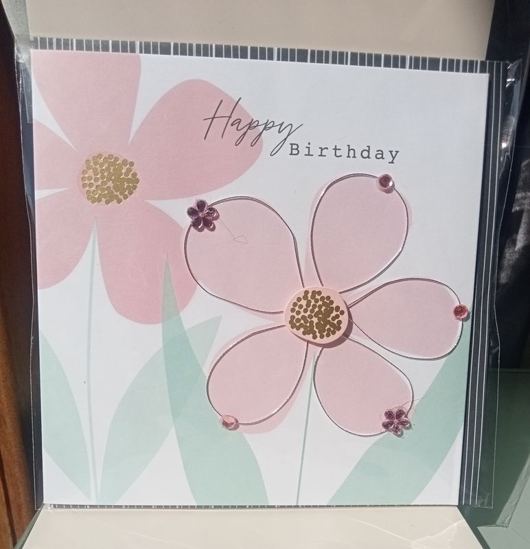 Happy Birthday Large Flowers