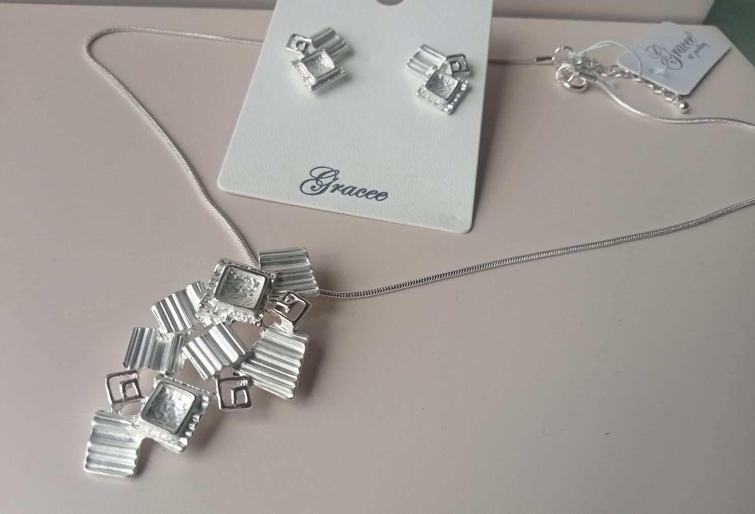 Multiple squares earrings