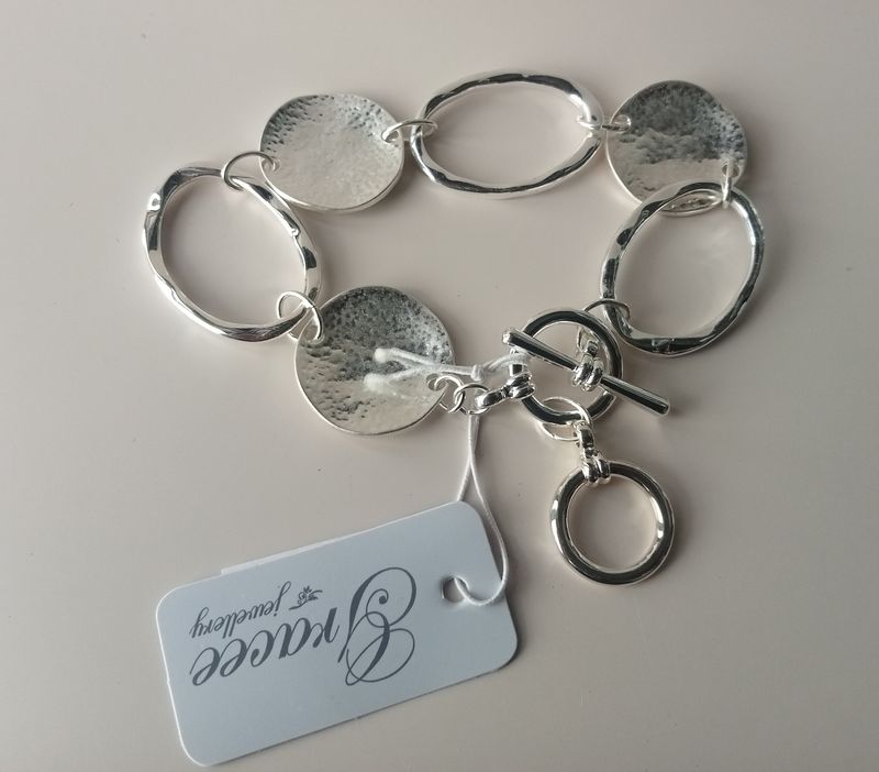 T Bar circles and ovals bracelet