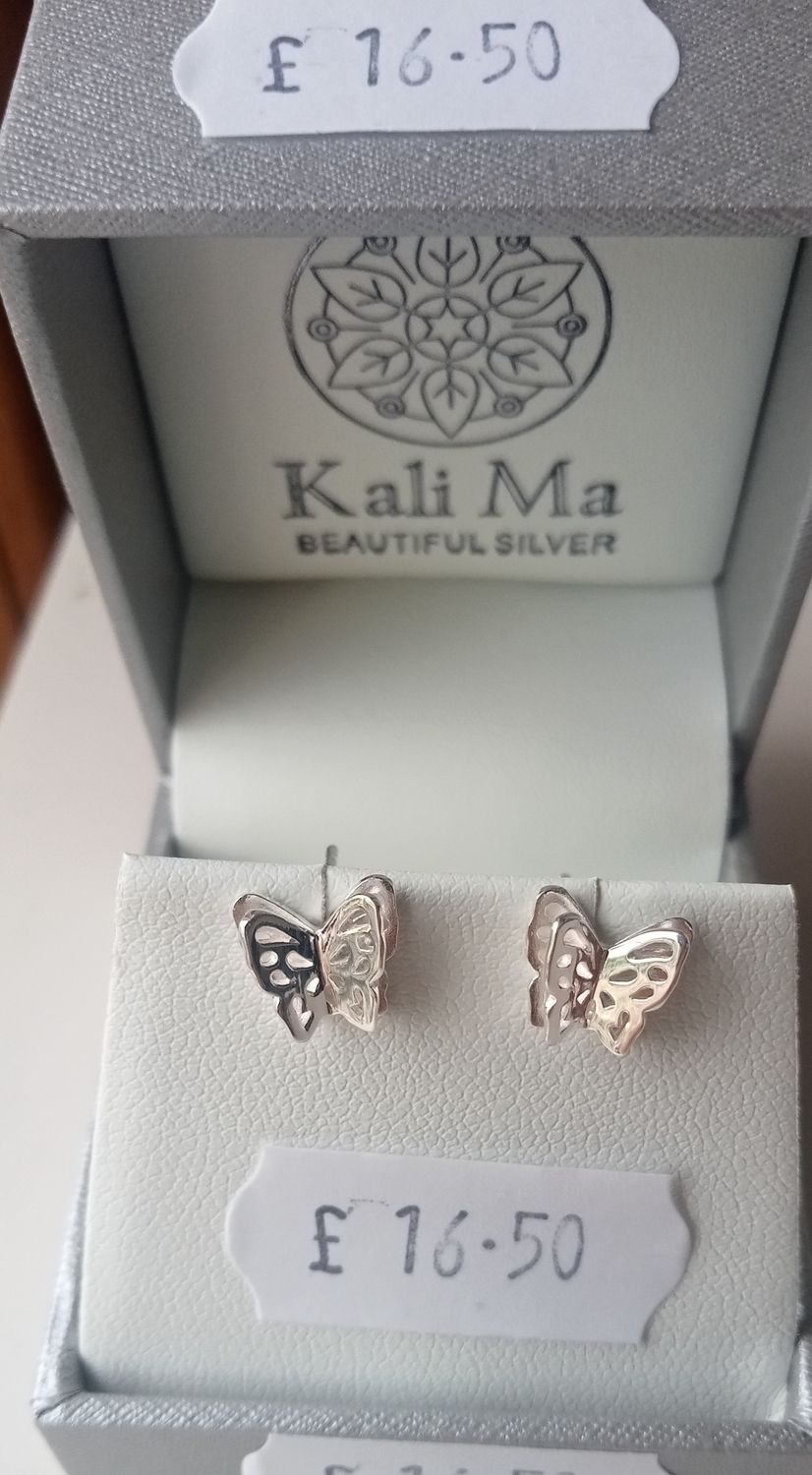 Kali Ma Matilda double layered butterfly studs