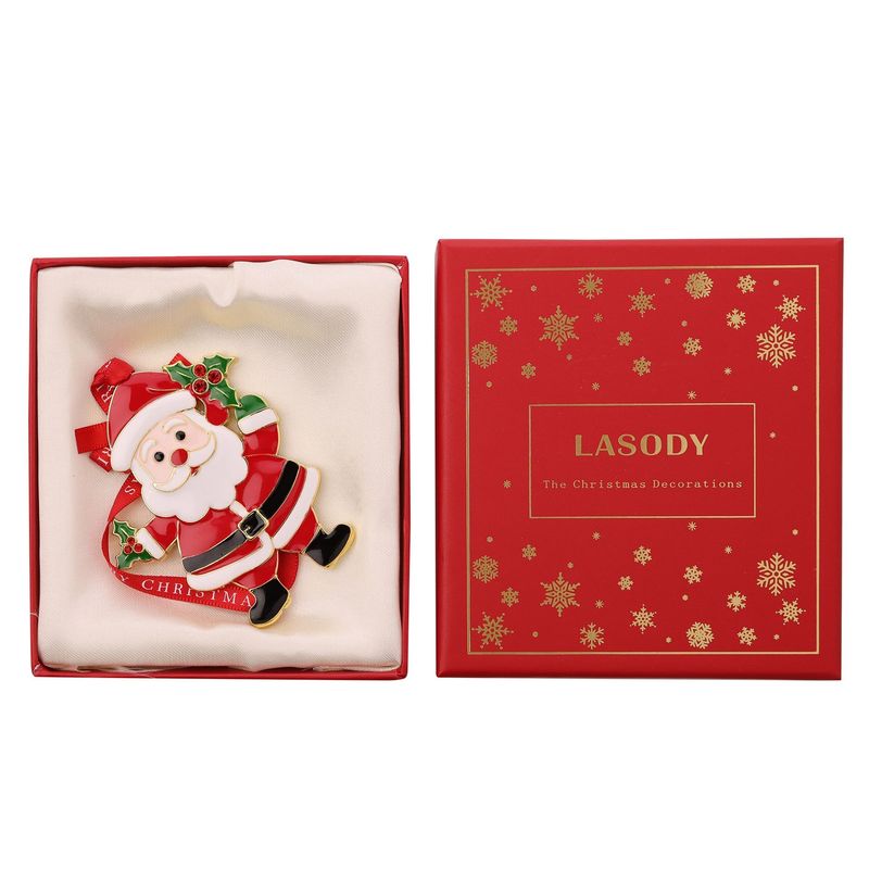 Boxed Santa Hanging Ornament