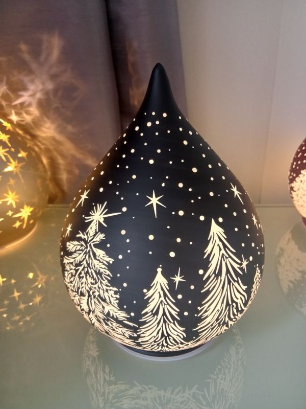 Bright Xmas LED Teardrop - Black