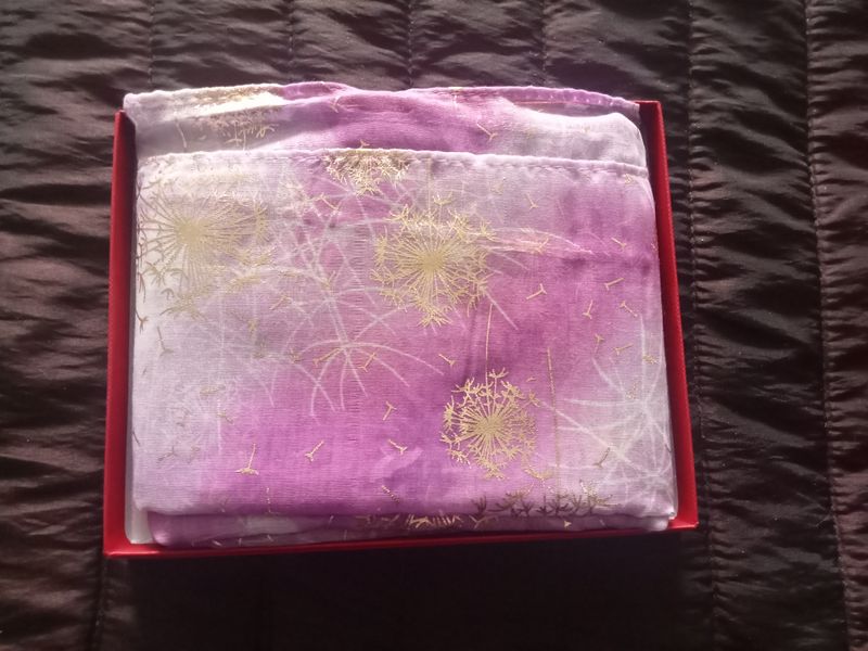 Boxed scarf - Purple