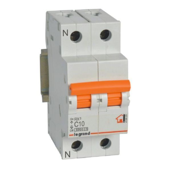 Magnetotérmico RX³ 1P+N 230V~ 10A curva C 419925