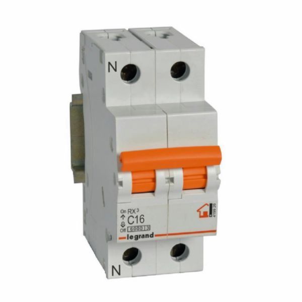 Magnetotérmico RX³ 1P+N 230V~ 16A curva C 419926