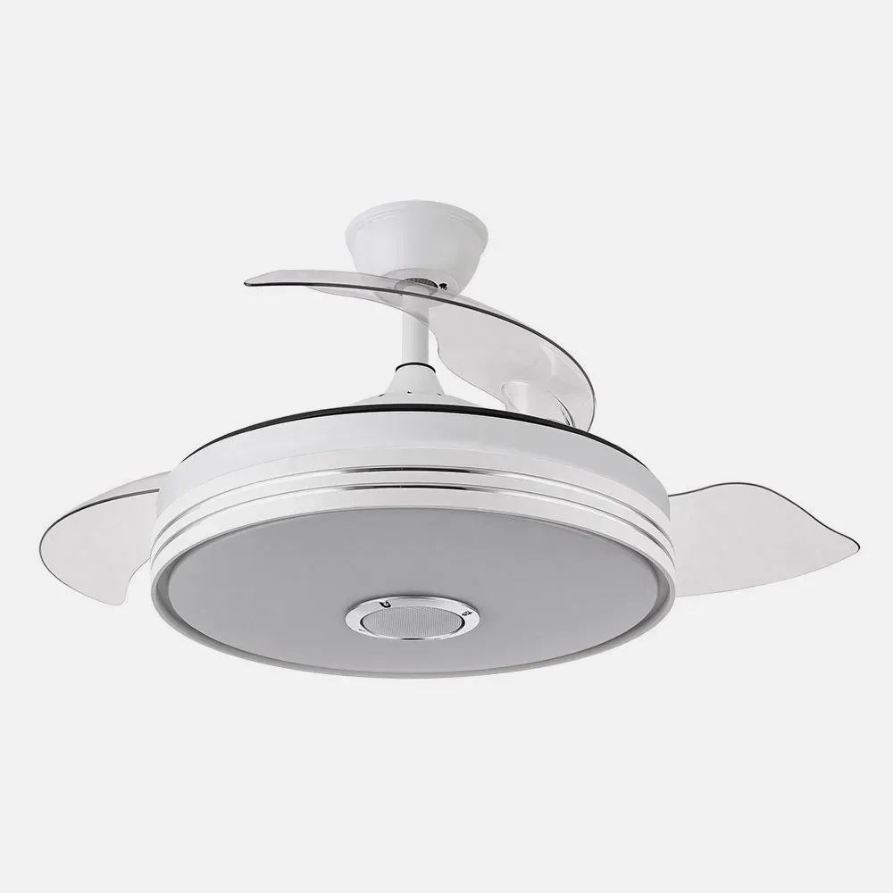 Ventilador Dc Matanuska 72w 6120lm Blanco Bluethooth 32/47x55/108d.3 Aspas Desp.6 Vel.3 Color.