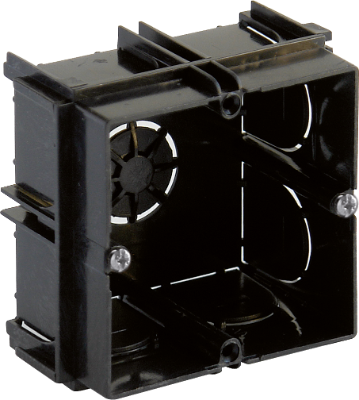 Caja de mecanismos de empotrar para 1 elemento, 65 x 65 x 40 mm. Universal. Enlazable. 6625 Solera