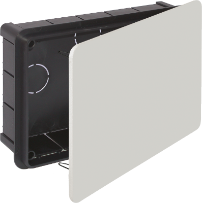 Caja de conexión de empotrar. De 200 x 130 x 60 mm. Tapa con garra metálica. 614 Solera