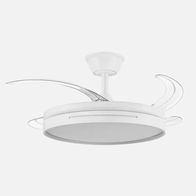 Ventilador DC 59w Micenas Blanco 4 Aspas Transp. 106d 6 Veloc. 6980lm 3 Colores C/remoto, Reg.intensidad, Memoria Y Temporiz.26