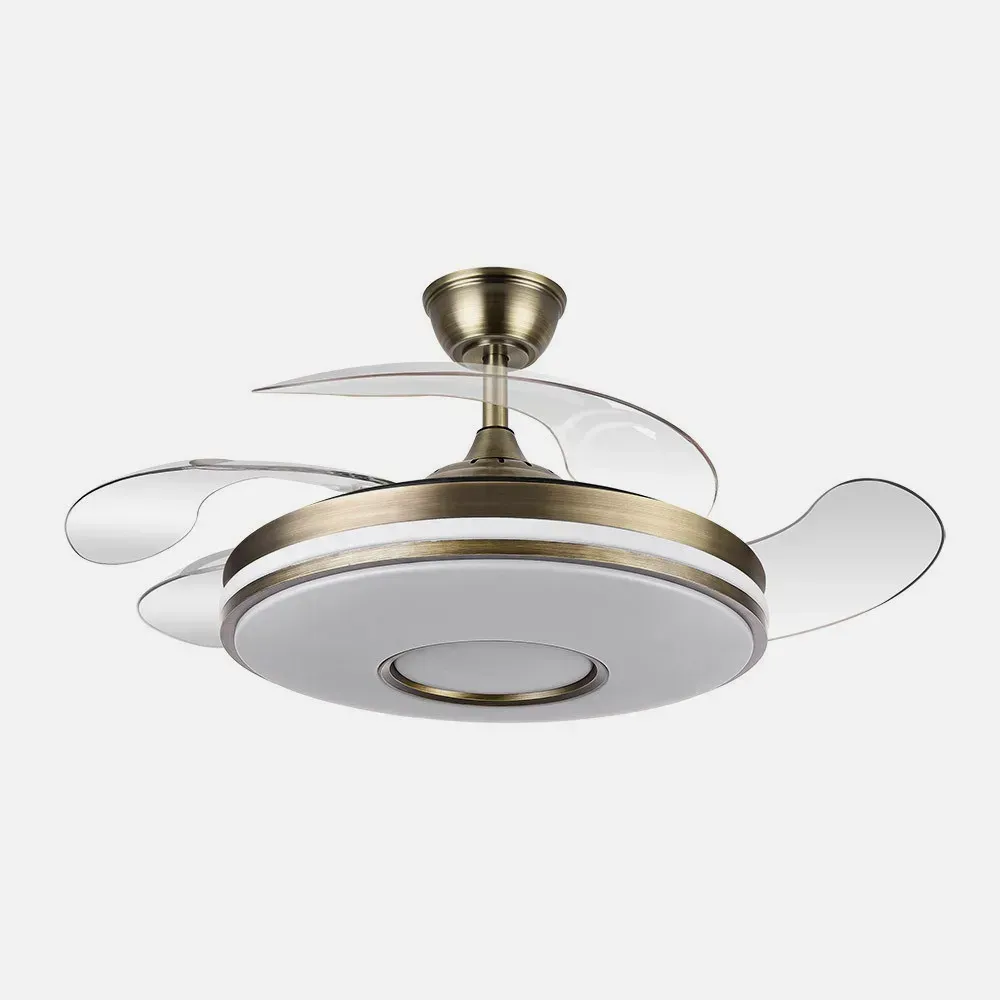 Ventilador Dani 59w 6980lm Cuero 4 Aspas Desplegables 106d 3000-4200-6500k Remoto, Reg.Intensidad, Memor. Y Tempor. 24 Ventilador Dani 59w 6980lm Cuero 4 Aspas Desplegables 106d 3000-4200-6500k Remoto, Reg.Intensidad, Memor. Y Tempor. 24