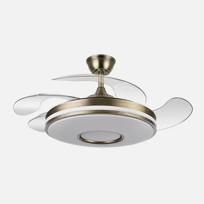 Ventilador Dani 59w 6980lm Cuero 4 Aspas Desplegables 106d 3000-4200-6500k Remoto, Reg.Intensidad, Memor. Y Tempor. 24 Ventilador Dani 59w 6980lm Cuero 4 Aspas Desplegables 106d 3000-4200-6500k Remoto, Reg.Intensidad, Memor. Y Tempor. 24