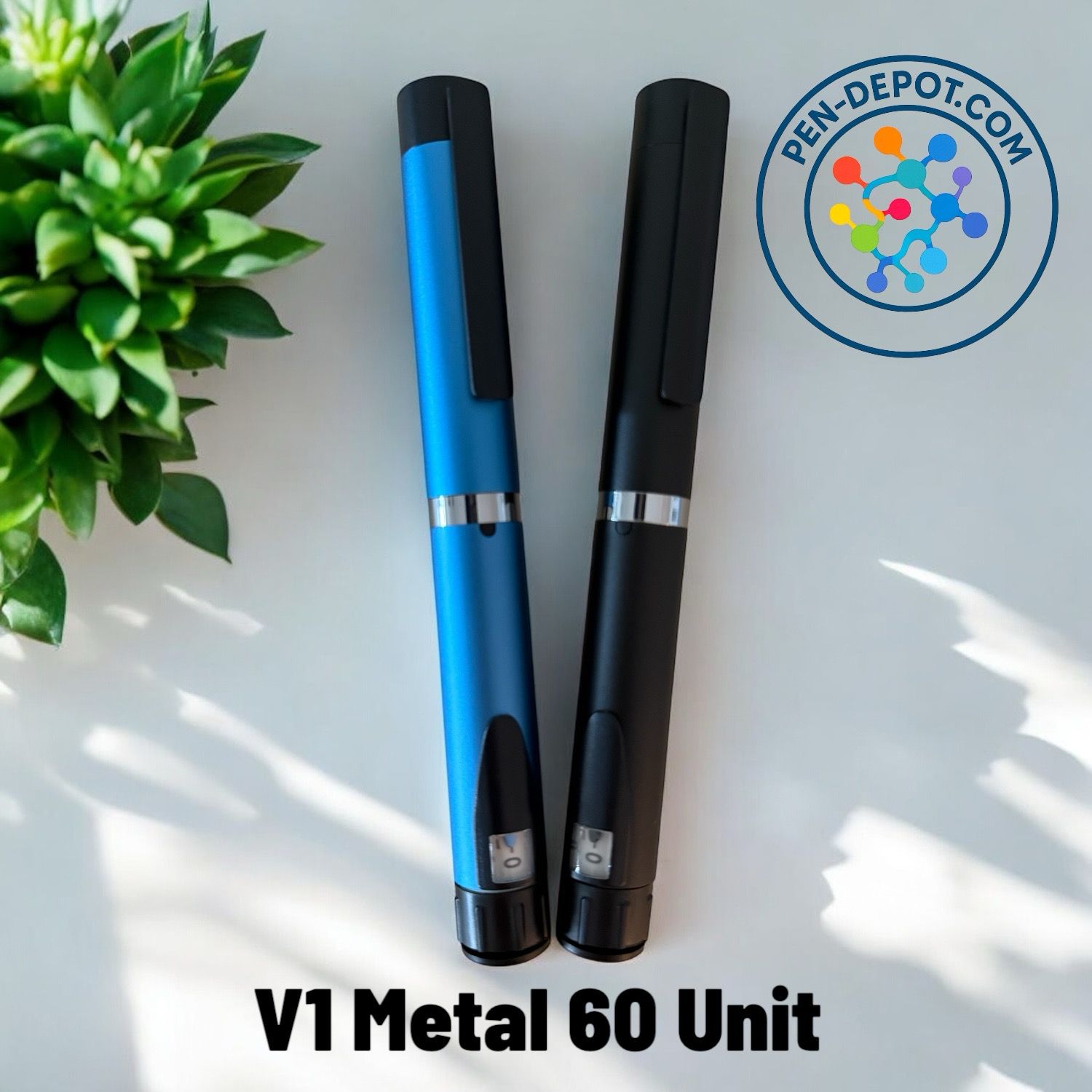 Reusable Injection Pen - Solid Cap Metal (60 UNIT)