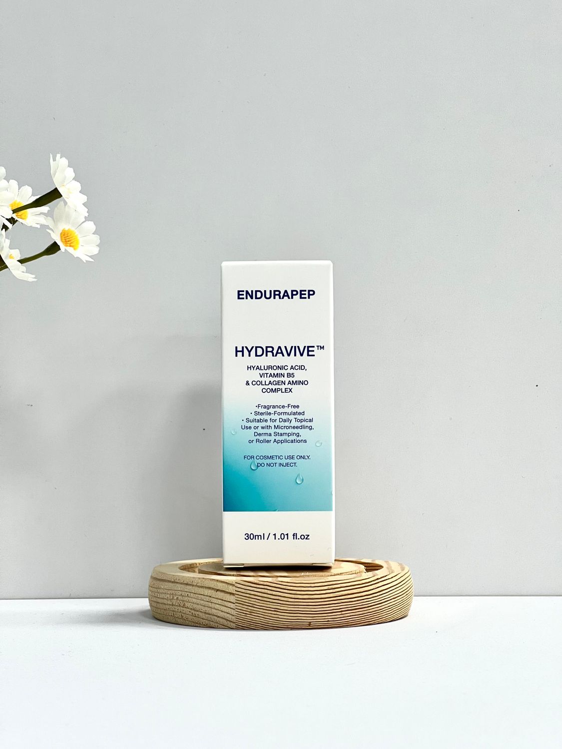 ENDURAPEP HYDRAVIVE – Hyaluronic Acid + Vitamin B5 Serum with Collagen Amino Complex – Silky, Lightweight Hydration for Smooth, Plump-Looking Skin