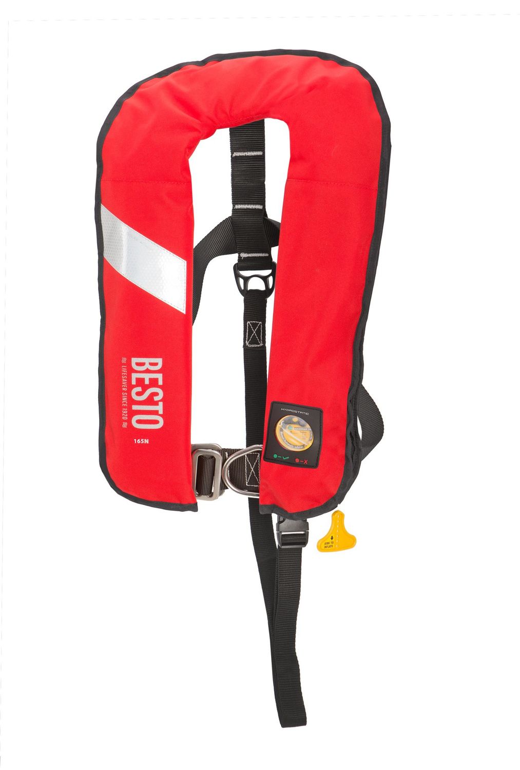 Besto Automatic 165N rood hammar met harnas