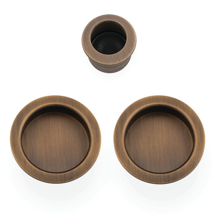 Round Sliding Door Pull Kit