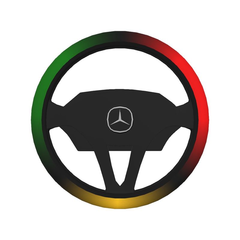 Pan-African Red, Black & Green Steering Wheel Cover
