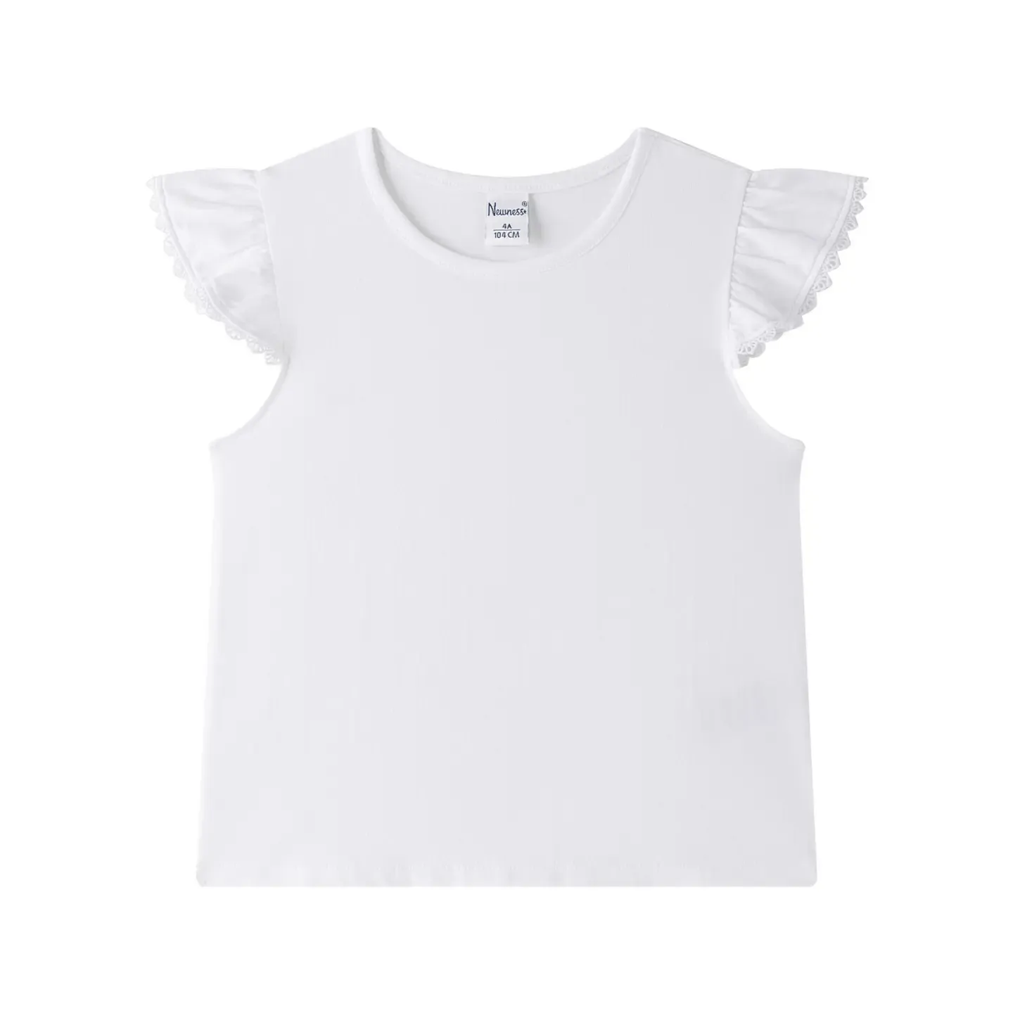 T-shirt met ruffle Mouwen