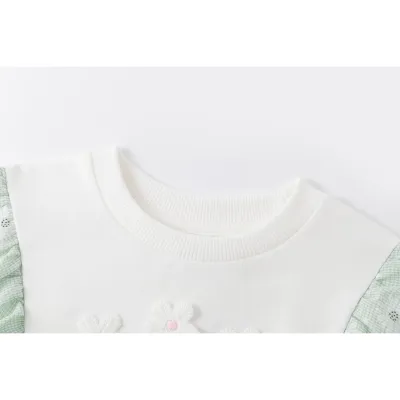 Witte sweatshirt ruffles