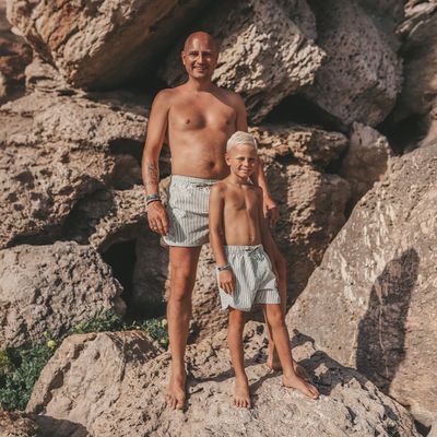 Seersucker | Swim Short + MEN SHORT