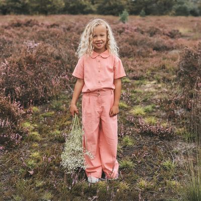 Linnen | Wide Leg Pants | Brandied Apricot